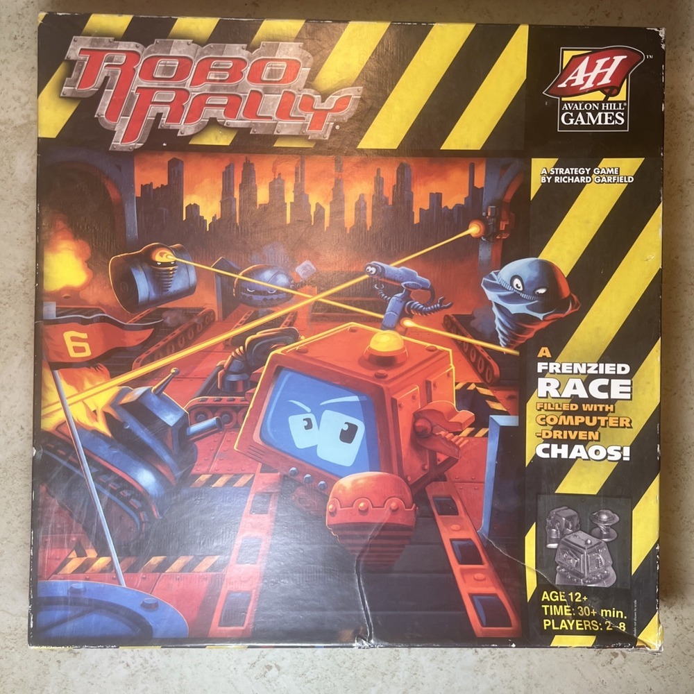 2005 Wizards Of The Coast Robo Rally Frenzied Race Strategy Board Game Complete